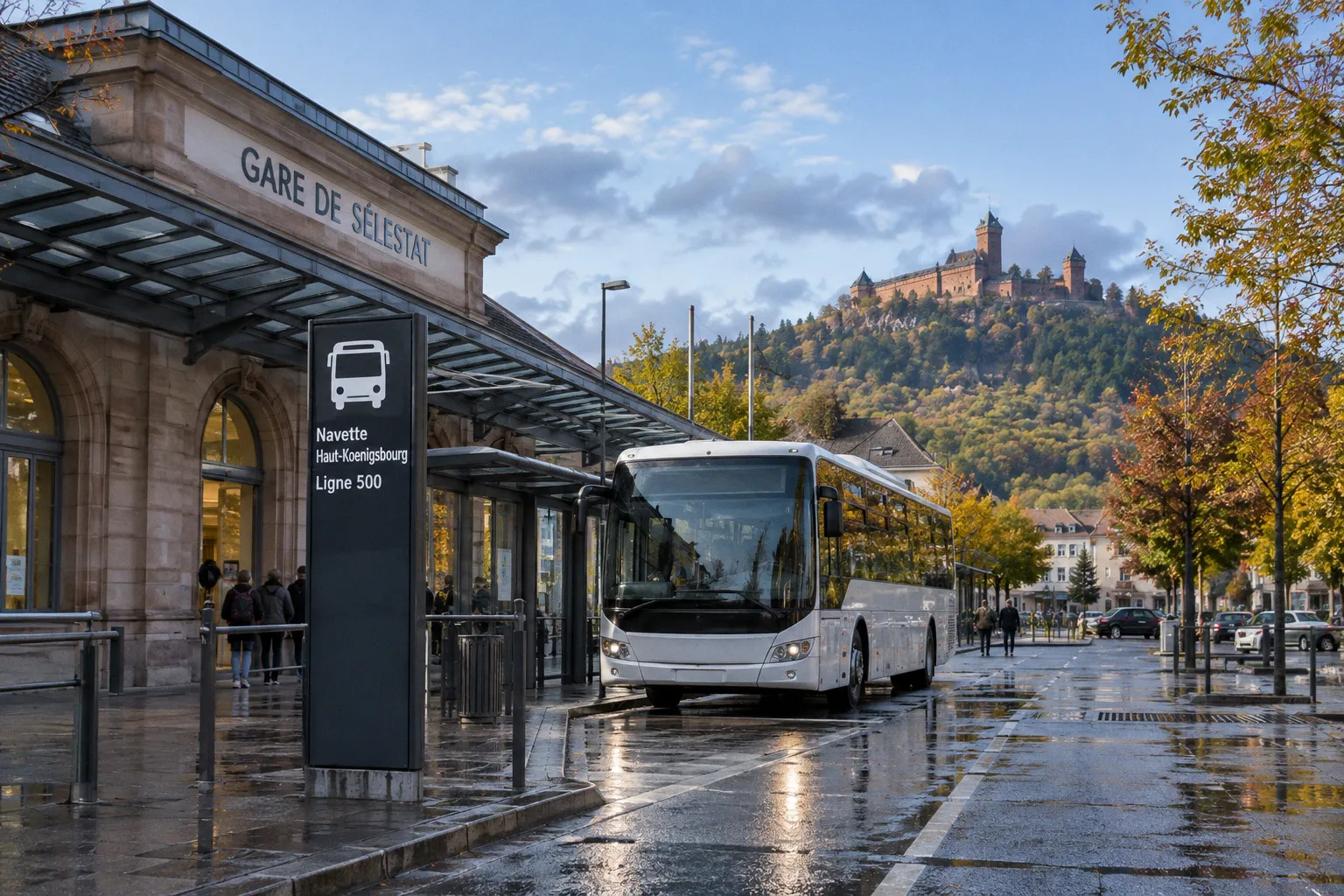 Haut-Koenigsbourg en navette : le bon choix sans voiture