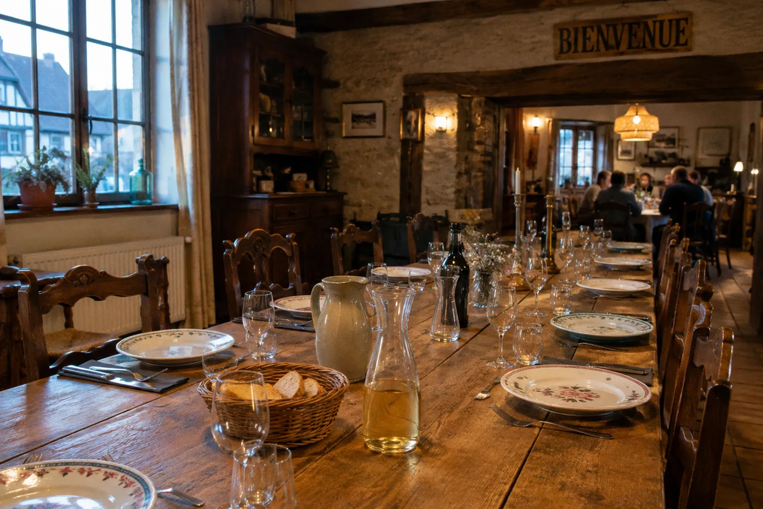 Table d'hôtes : grande tablée ou tables séparées ?
